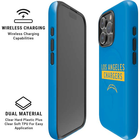 NFL Los Angeles Chargers Blue Performance Series iPhone 16 Pro Magsafe Impact Case